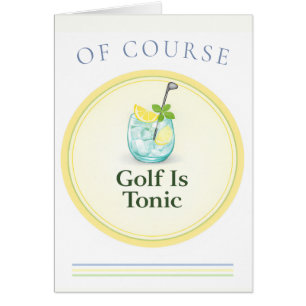 Carte de vœux Golf Is Tonic   Cartes de vœux