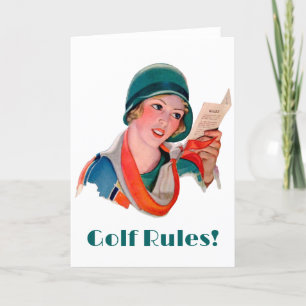 Carte de voeux Golf Rules