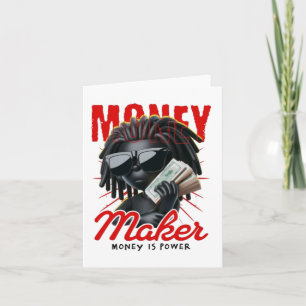Carte de vœux Gorilla Money Maker - Succès audacie