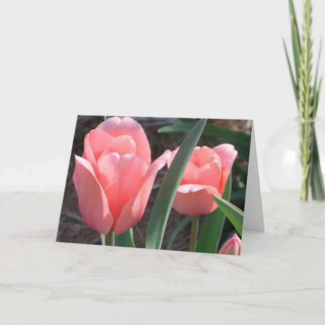 Carte de voeux Graceful Tulips (Devant)