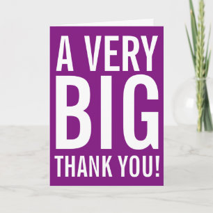 Carte de vœux Grand Merci pour dire merci