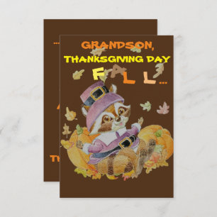 Carte de voeux Grandson Thanksgiving