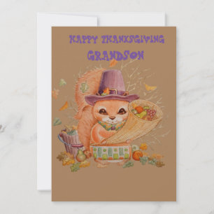 Carte de voeux Grandsons Thanksgiving