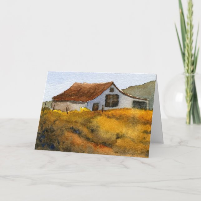 Carte de voeux "Grange" Country Roads (Devant)