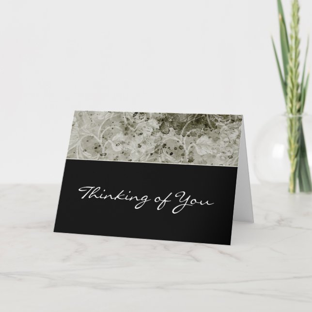 Carte de voeux Green Floral sur mesure (Devant)