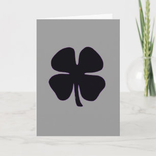 carte de vœux grise Black Clover