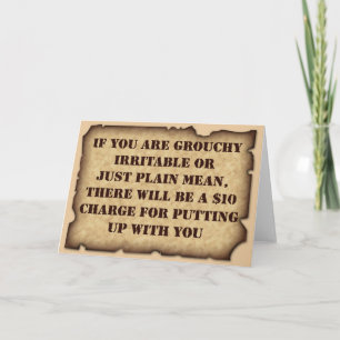 Carte de voeux grognonne