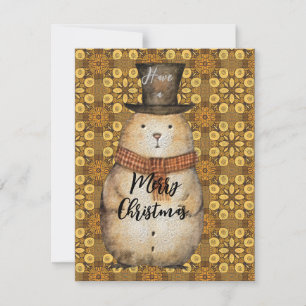 Carte de vœux Ground Hog Flat