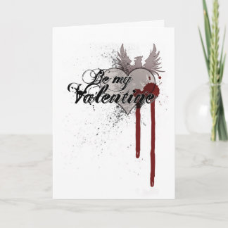 Carte de voeux Grunge Blood Splatter de Valentine