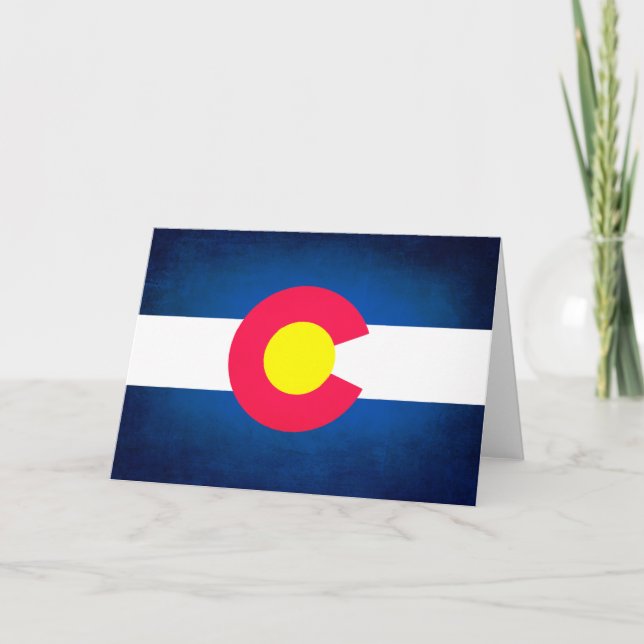 Carte de voeux Grunge Colorado (Devant)
