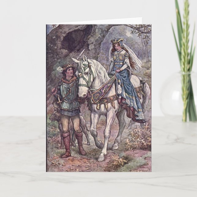 Carte de voeux Guinevere Pendragon Pagan (Devant)