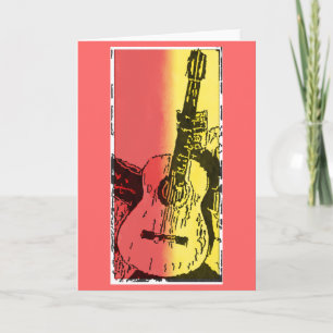 Carte de voeux guitare