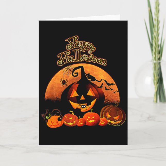 Carte de voeux Halloween (Devant)