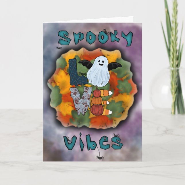 Carte de vœux Halloween (Devant)