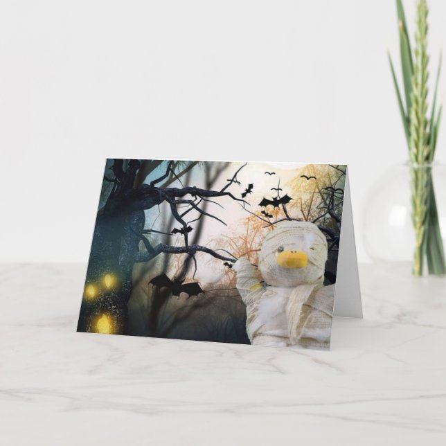 Carte de vœux Halloween. (Devant)