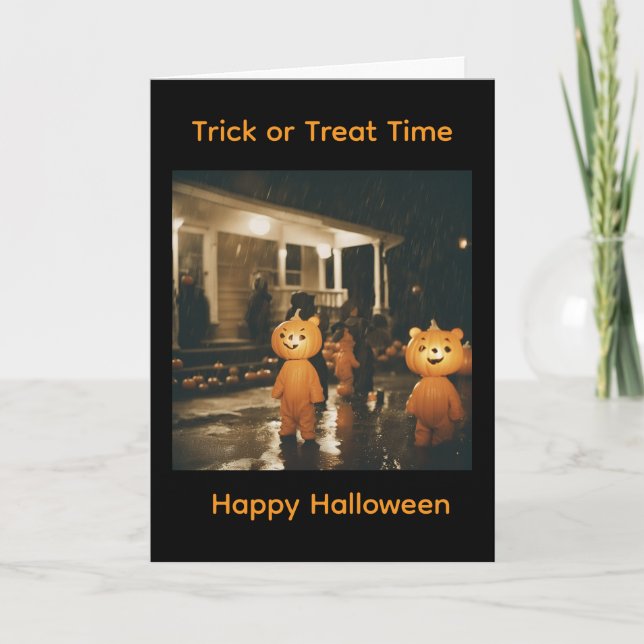 Carte de vœux Halloween à l'ancienne (Devant)