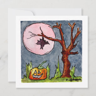 Carte de voeux Halloween amusante