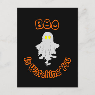Carte de vœux Halloween   Boo vous regarde