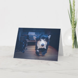 Carte de vœux Halloween Corgi