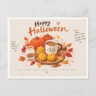 Carte de vœux Halloween Cozy Autumn Magic