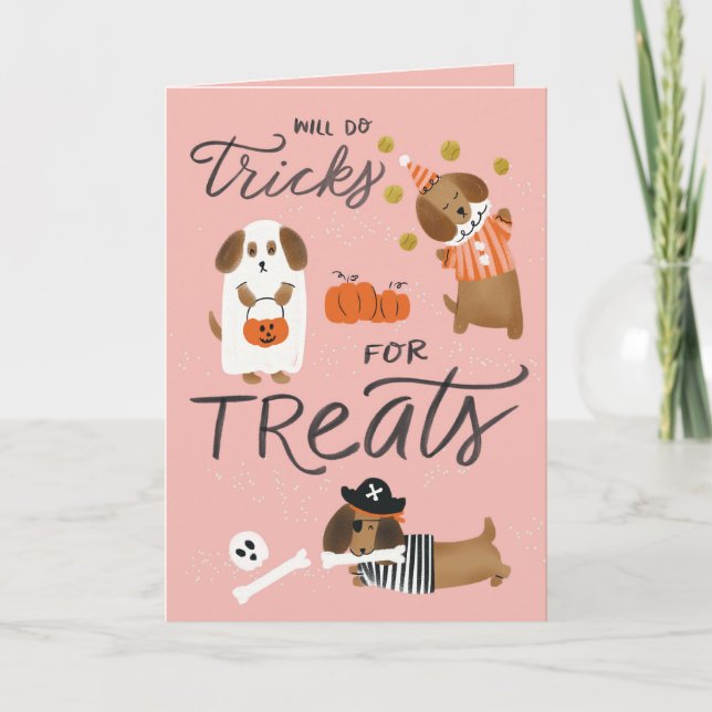 Carte de voeux Halloween Dachshund (Devant)