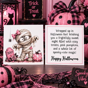 Carte de vœux Halloween de maman mignonne