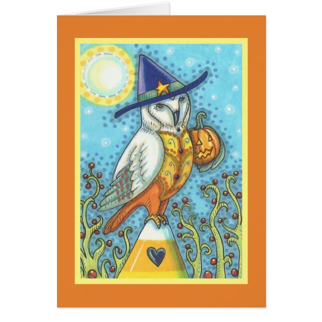 CARTE DE VOEUX HALLOWEEN EFFRAIE FOLK Vierge (Devant)