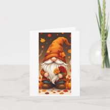carte de vœux halloween et automne