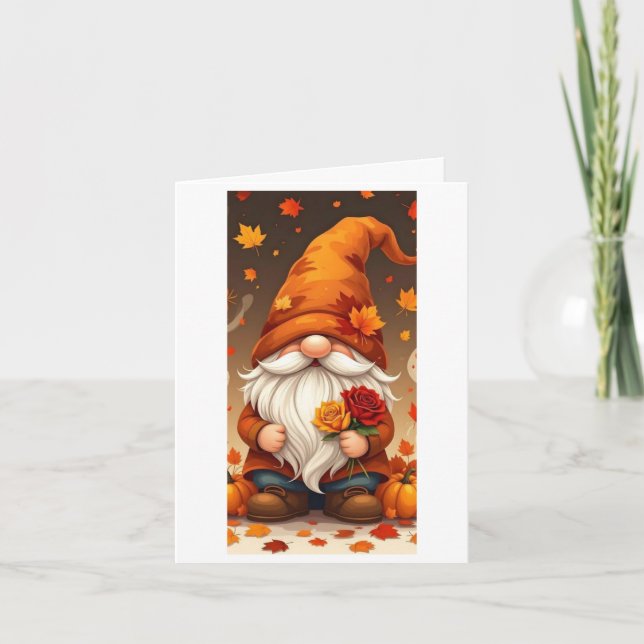 carte de vœux halloween et automne (Devant)