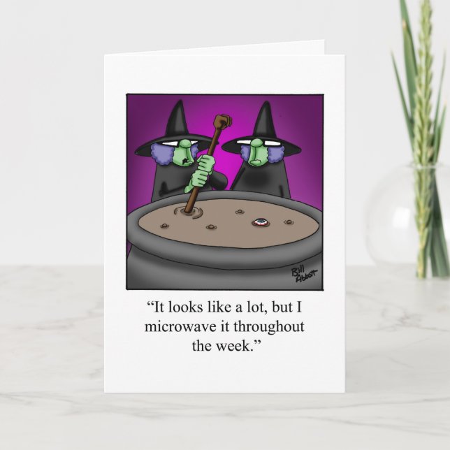Carte de voeux Halloween Humour personnalisable (Devant)