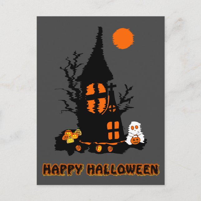 Carte de vœux Halloween joyeuse (Devant)