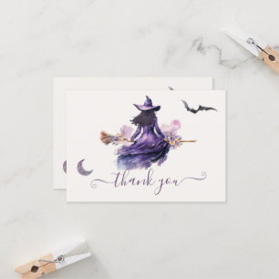 Carte de vœux Halloween : La Sorcière se marie