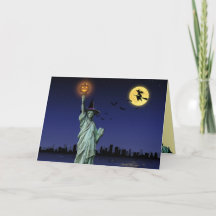 Carte de vœux Halloween NYC