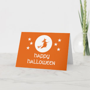 Carte de voeux Halloween, Orange