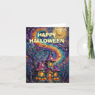 Carte de vœux Halloween pliée