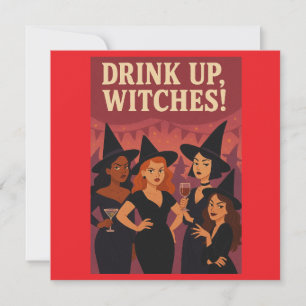 Carte de voeux Halloween - Sassy Witch Party