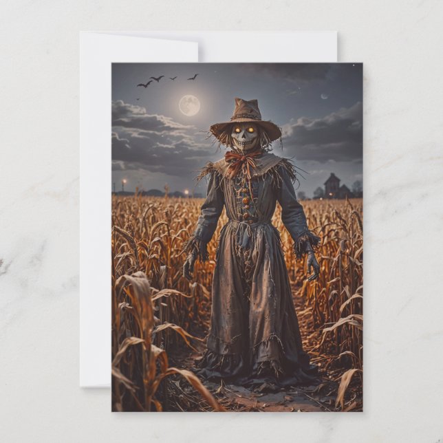 Carte de voeux Halloween Scarecrow (Devant)