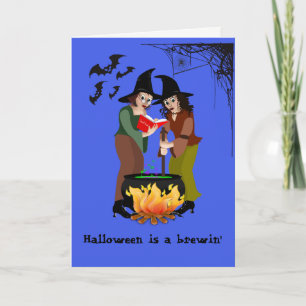 Carte de voeux - Halloween, Somethings Brewin'