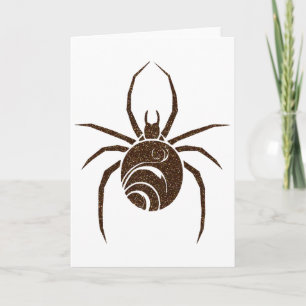 Carte de voeux Halloween Spider Parties scintillan
