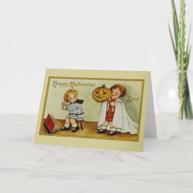 Carte de voeux Halloween vintage (Devant)