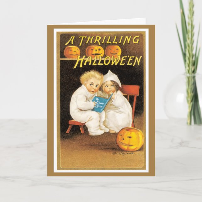 Carte de voeux Halloween vintage (Devant)