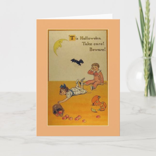 Carte de voeux Halloween vintage (Devant)