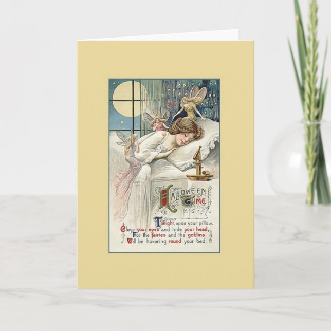 Carte de voeux Halloween vintage (Devant)