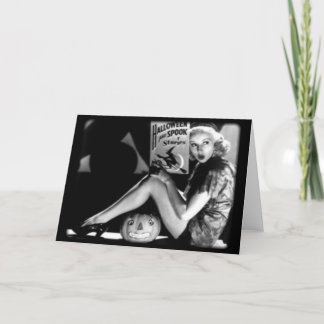 Carte de voeux Halloween vintage