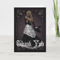 Carte de voeux Halloween Witch 4 Merci