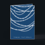 Carte de voeux Hanoukka Lights Sparkles<br><div class="desc">Illustration de fat*fa*tin. Facile à personnaliser avec votre propre message texte,  nom,  photo ou image. D'autres fonctions d'édition sont disponibles sur la page "modifier la conception". ・ ・ ・ ・ ・ ・ ・ ・ ・  www.zazzle.com/fatfatin_blue_knot</div>