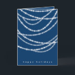 Carte de voeux Hanoukka Lights Sparkles<br><div class="desc">Illustration de fat*fa*tin. Facile à personnaliser avec votre propre message texte,  nom,  photo ou image. D'autres fonctions d'édition sont disponibles sur la page "modifier la conception". ・ ・ ・ ・ ・ ・ ・ ・ ・  www.zazzle.com/fatfatin_blue_knot</div>