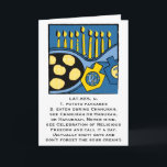 Carte de voeux Hanoukka Personnaliser l'option<br><div class="desc">Carte de voeux 7" x 5" pour Hanoukka ou Chanukah avec enveloppe. Carte humoristique pour tout le monde. Option de personnalisation prête si vous êtes! Choisissez simplement votre style de police, couleur, taille et libellé préférés pour l'intérieur de la carte. Merci de vous être arrêté et de faire du shopping....</div>