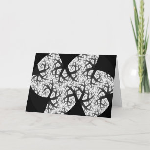 Carte de voeux hantée de forêt