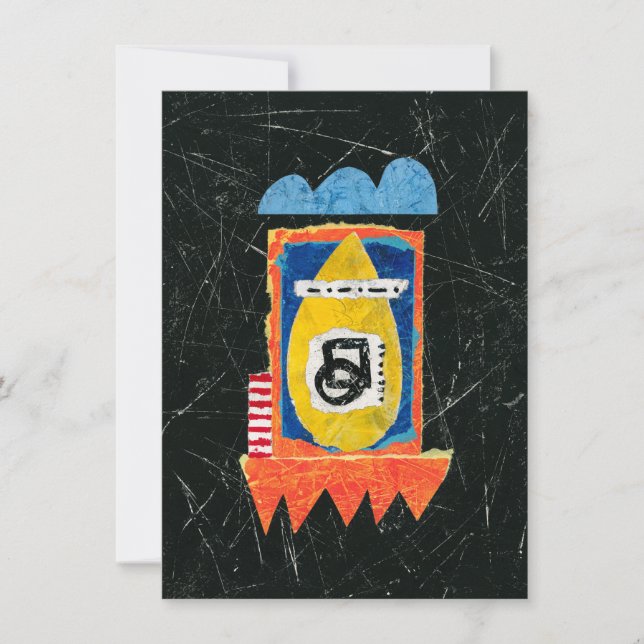 Carte de voeux Happy Cry - Art Abstrait (Devant)